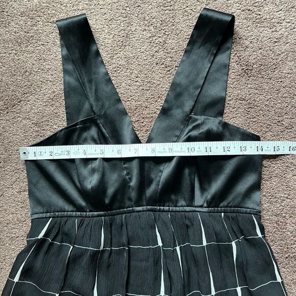 Express Vintage Babydoll Silk and Chiffon Dress - Picture 9 of 10